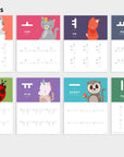Printable Korean Animal Alphabet Worksheets