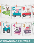 Printable Korean Hangul Flashcards-Toy Ride