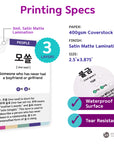 3-Pack Gift Set Korean Basic Conversation Flashcards