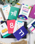 2-Pack Beginner Flashcards Gift Set - Hangul+Things Voc with MP3 Audio