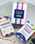 2-Pack Beginner Flashcards Gift Set - Hangul+Things Voc with MP3 Audio