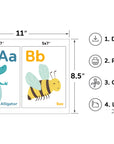 Printable Animal Alphabet ABC Flashcards