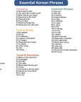 Pocket-Sized 55 Korean Basic Dialogue Flashcards for Beginners