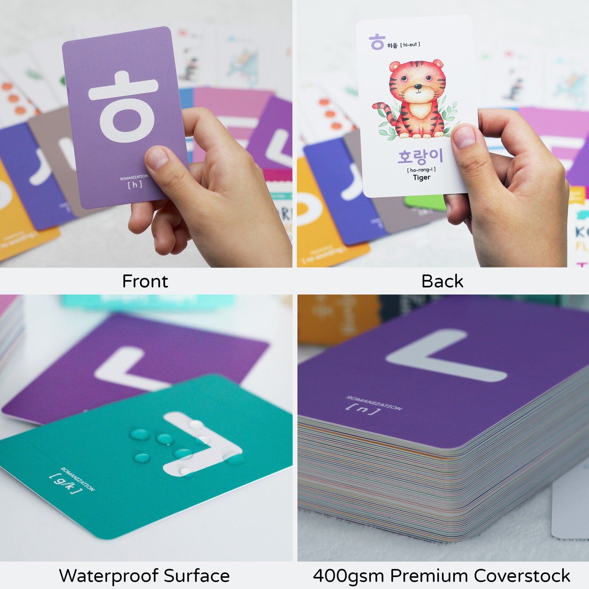 55 Korean Flashcards for Toddlers