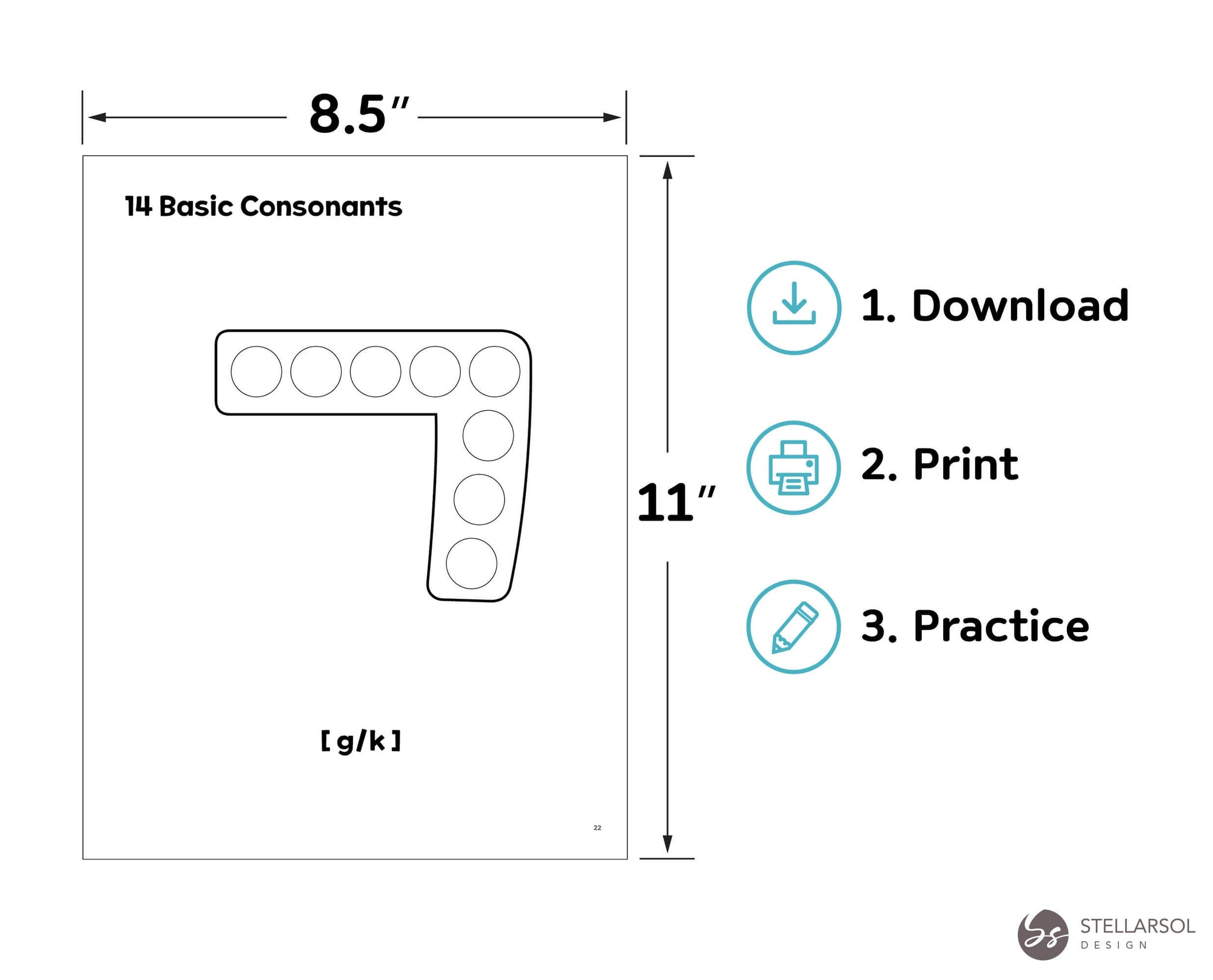 Printable Korean Dot Markers Activity Book