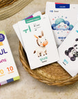 55 Korean Hangul Flashcards for Beginners: 40 Hangul+10 Numbers+10 Colors