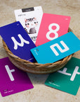 55 Korean Hangul Flashcards for Beginners: 40 Hangul+10 Numbers+10 Colors