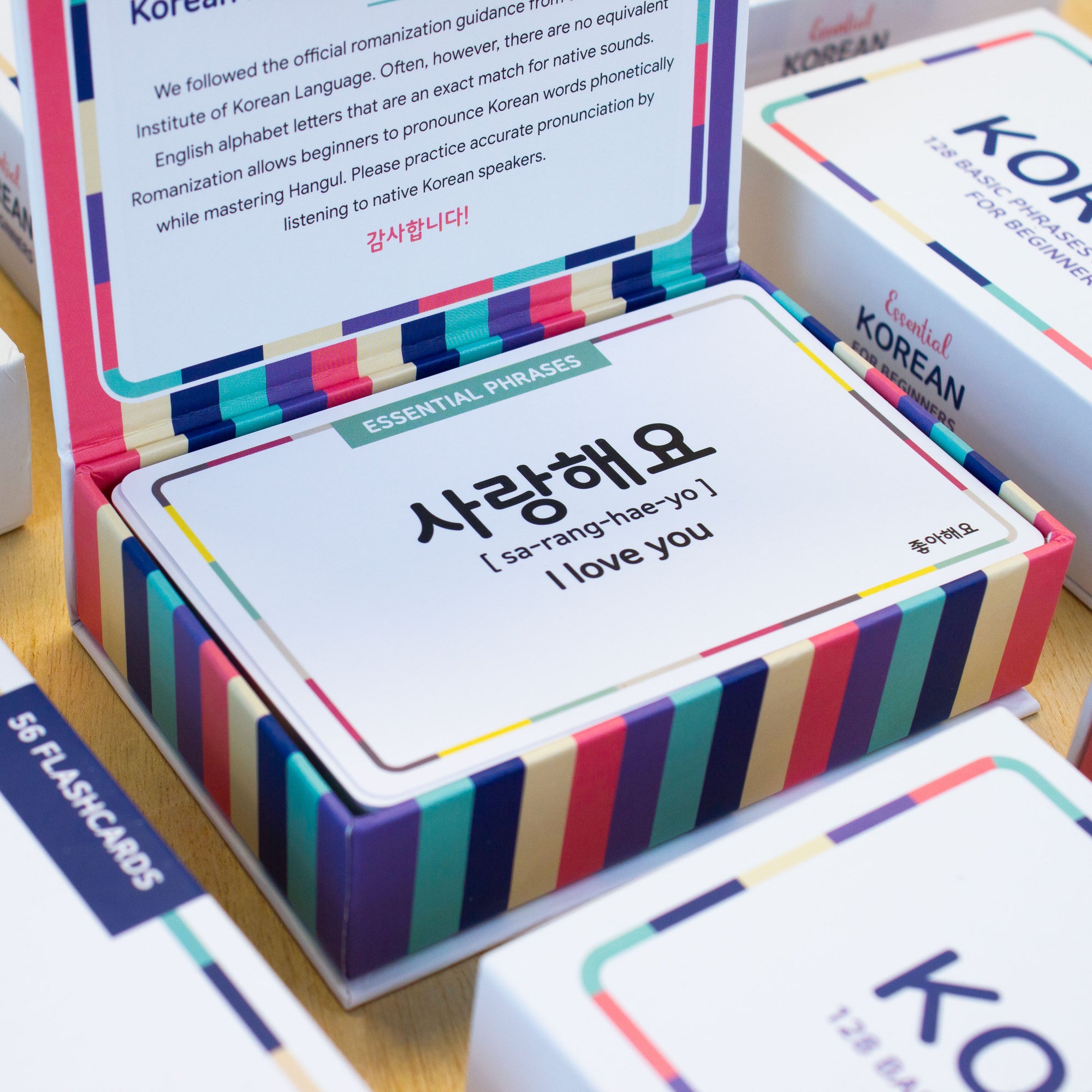 Korean Essential Dialogue Flashcards for Beginners – Gift Box