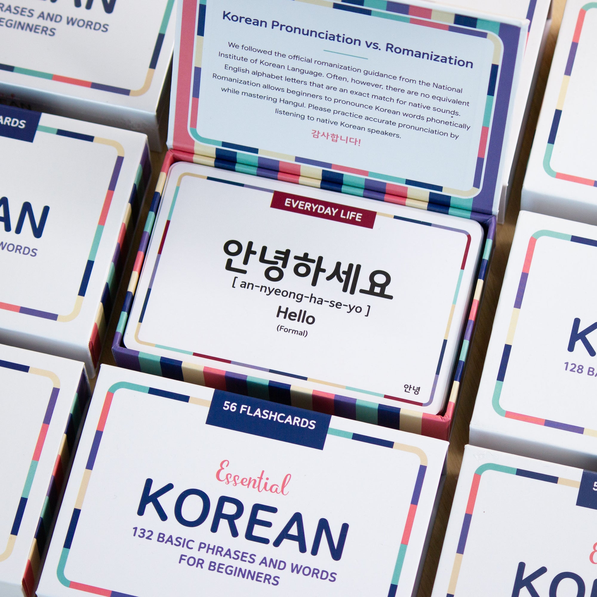 Korean Essential Dialogue Flashcards for Beginners – Gift Box